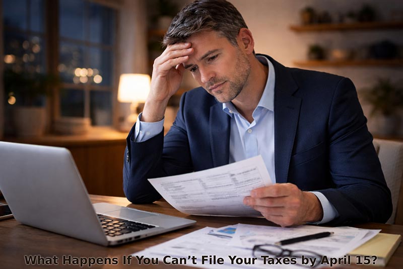 Header image for What Happens If You Can’t File Your Taxes by April 15? article post