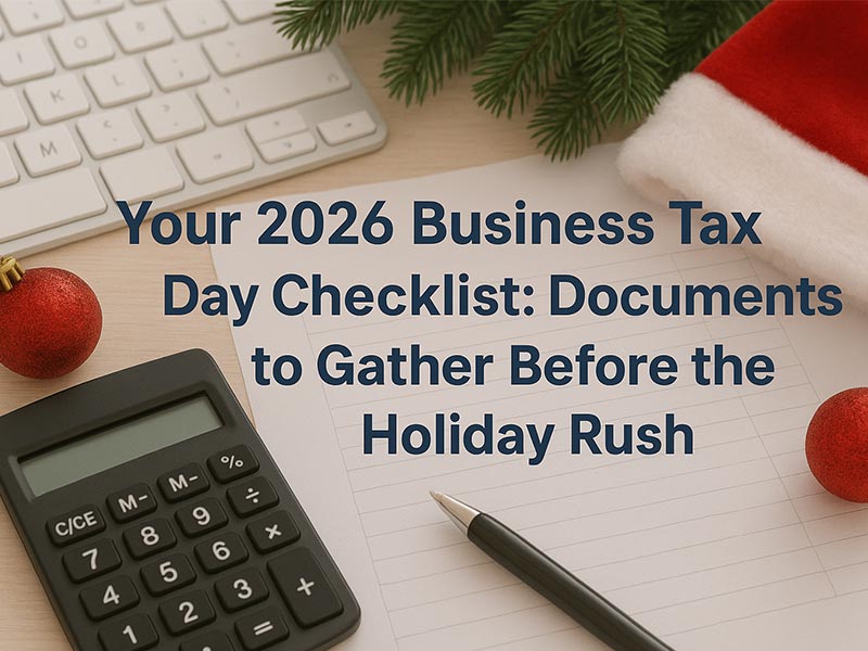 Header image for Your 2026 Business Tax Day Checklist: Documents to Tackle Before the Holiday Rush article post