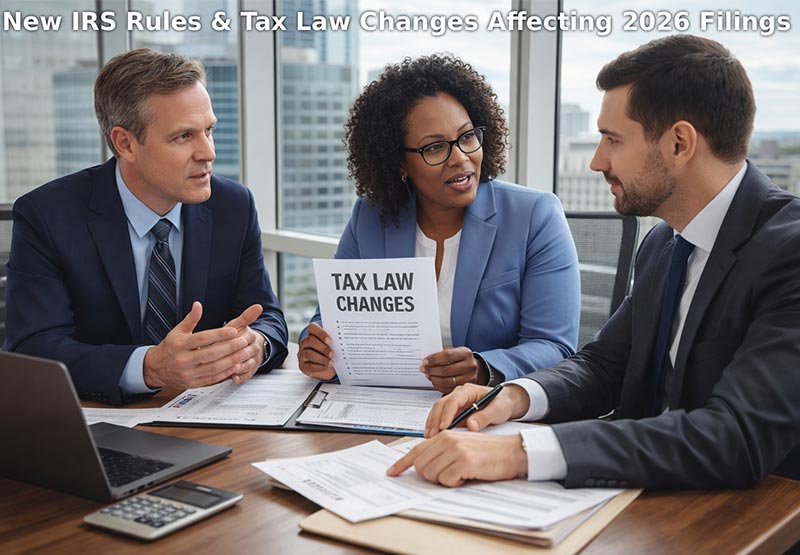 Header image for New IRS Rules & Tax Law Changes Affecting 2026 Filings article post